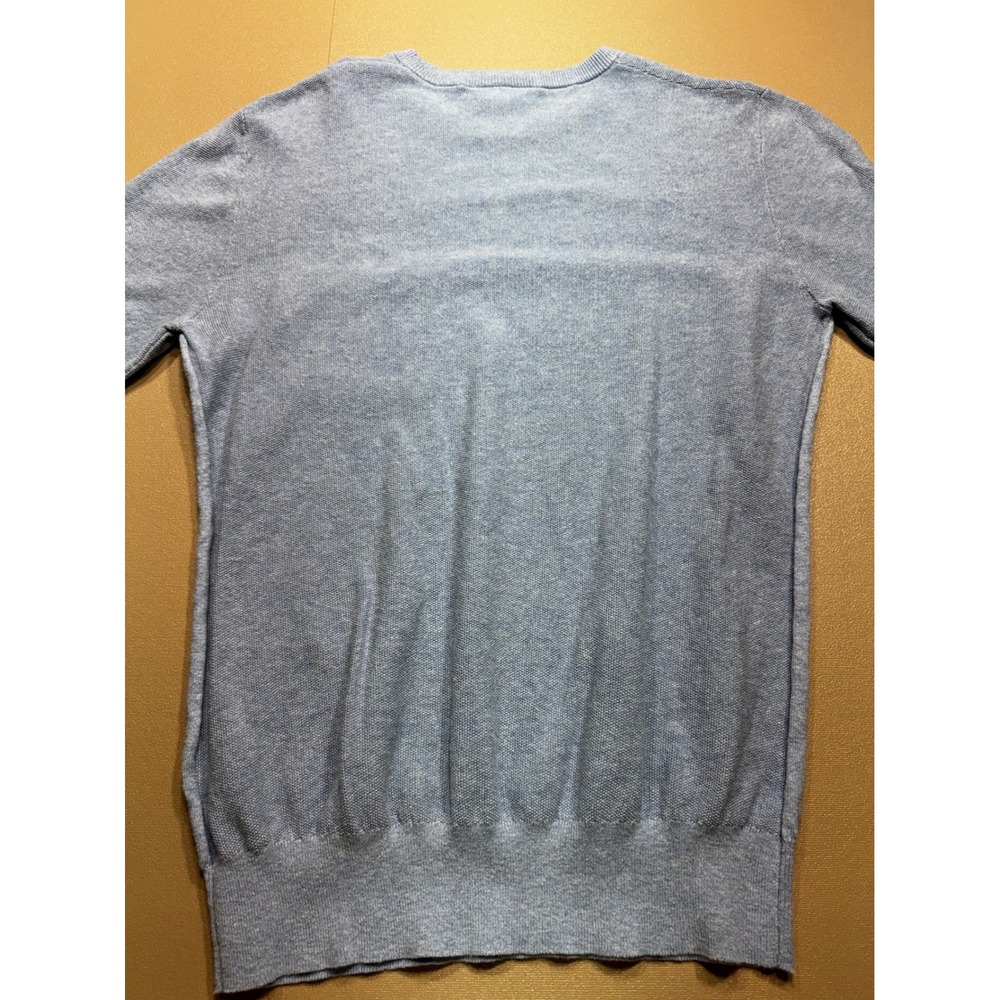 Lacoste Mens‎ Crewneck Sweater Light Blue Heathered Pocket Logo FR 3 US S - Picture 8 of 9